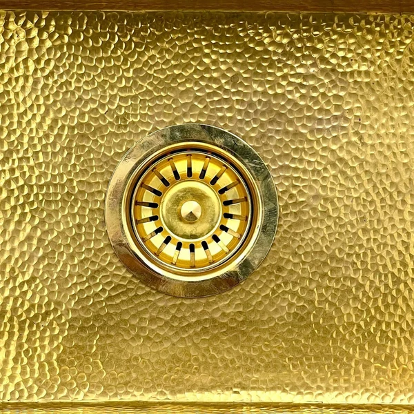 Vasque carrée laiton martelé